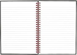 Black n' Red Twin Spiral Hardcover