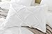 Web Linens Inc 3pc Pinch Pleat Design White Duvet Cover Set Style # 1006 - Full/Queen - Cherry Hill Collection