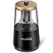 OfficeWorld Electric Pencil Sharpener with Heavy-duty Helical Steel Blade, Battery/Adapter Operated Auto Stop Pencil Sharpener for No.2/Colored Pencils(6-8mm) for School, Classroom, Office, Home