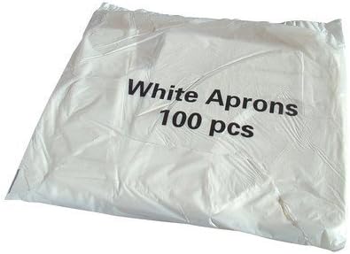 Regal Polythene Disposable White Aprons Flat Pack 100 Hygiene Healthcare