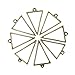 WSSROGY 20 Pack 30 x 20 mm Antique Bronze Triangle Framework Open Back Bezel Pendant Blanks Zinc Alloy Accessories for Jewelry Making