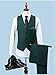 Men's 3PC Green Business Suit Jacket Vest Pants Wedding Suits for Men Slim Fit Men Suits Green 48 Chest / 42 Waist
