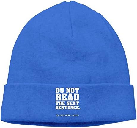 Do Not Read The Next Sentence You Rebel Unisex Sport Hipster Beanie Cap&amp;Hip-Hop Cap&amp;Set Head Cap&amp;Skull Cap&amp;toboggan Cap