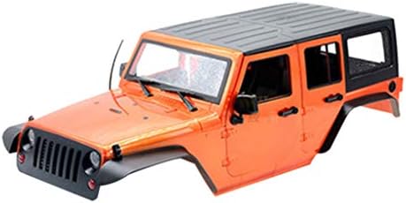 Cebbay 1/10 RC Crawler Wrangler Car Shell SCX10 JEEP Jeep Modified Hard Shell Wheelbase 313,Assemble Yourself. Increase RC Car Fun