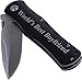 World's Best Boyfriend Folding Stainless Steel Pocket Knife, (Black Handle