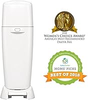 Playtex Diaper Genie Complete Assembled Diaper Pail with Odor Lock Technology & 1 Full Size Refill, White (1 pail and 1 refill per unit)