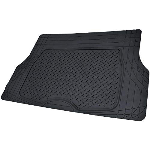 Motor Trend FlexTough Performance All Weather Rubber Car Mats with Cargo Liner Full Set Front