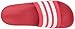 adidas Men's Adilette Shower Slide Sandal, White/Scarlet, 8 M US
