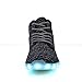 DEMANGO Led Light Up Shoes for Mens Womens High Top Flashing Rechargeable Sneakers