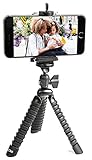 LOHA Flexible Legs Tripod Stand with Universal Grip Mount for All iPhone and Android Phones