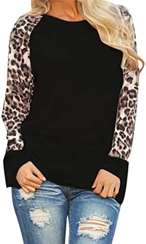 Womens Sweatshirt Leopard Blouse Ladies Oversize T-Shirt Tops Shirt