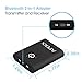 APEKX Bluetooth 4.1 Transmitter/Receiver, USB Rechargeable, 2-in-1 Wireless 3.5mm Audio Adapter (2 Devices Simultaneously, for Headphone Speaker TV/Home Sound System), Long Play Time