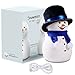 [NEW] Snowman LED Baby Night Light, GoLine Multicolor Nursery Lamp w/ Music, Soft Holiday Gift Idea Room Decor for Kids Women, Tap Control, Mute & Sound Modes, Battery Powered for 20-hour Use.(NL023)