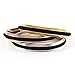 Grooved Hair Tie Bracelet - SILVER - Plated Brass from BELA BRACELETS (Rose Gold)