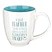 Christian Art Gifts Blue Ceramic Coffee Mug – 14 oz. Microwave and Dishwasher-safe Inspirational Scripture Coffee and Tea Mug for Teachers with Bible Verse: Touches a Heart – 1 Corinthians 16:14