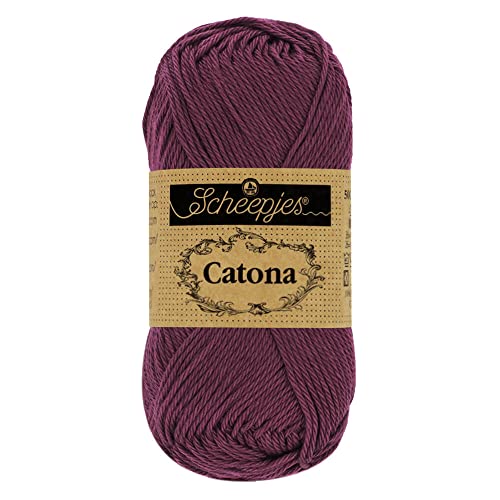 Scheepjes - Scheepjes 394 Schaduw Paars Catona Garen - 1x25g