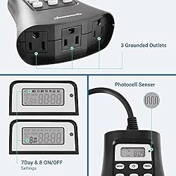 DEWENWILS Outdoor Digital Timer for Lights, 7-Day