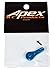 Apex RC Products Blue Aluminum Clamping Servo Horn 23T JR / Airtronics / KO 8001
