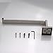 TURS SUS 304 Stainless Steel Square Bathroom Lavatory Towel Ring Hand Towel Holder Wall Mount Polished