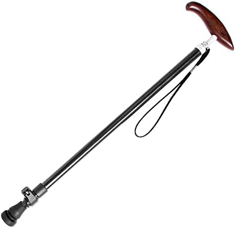 HXZXH Canes for Men and Women Fashionable Walking Cane Stick with Rubber Tips Prongs Heavy Duty Adjustable Ultra Light Weight Hand Crutch with Wooden Handle Graphite