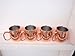 Handmade Hammered Copper Moscow Mule Mug 20-ounce, Set of 4