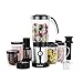 VonShef 4 in 1 Multifunctional 1.5L Blender, 1L Smoothie Maker, Juicer, Grinder & Cups Silver