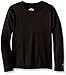 Duofold Boys Mid Weight Varitherm Thermal Shirt, Black, X-Small