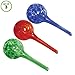 Evelots Mini Decorative Glass Watering Globes, Plant Self-Watering Bulbs, Assorted Colors, Set of 3