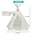 UKadou Pet Teepee Tent for Dogs Cute Dog Teepee Tent Bed Modern Pet Teepee Tent House with Floor Puppy Beds for Small Dogs Portable Indoor Dog House Cat Tent Bed Tipi Rabbits Pet House 24Inch