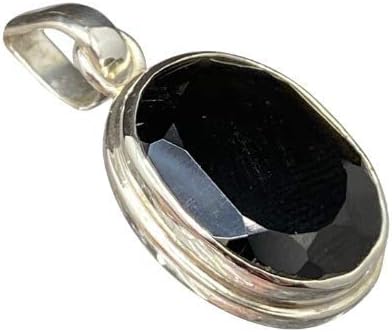 Faceted Tektite Silver Pendant ~ Space Stone ~(896045)