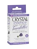 Crystal Essence Mineral Deodorant Lavender and White Tea Towelettes, 1.7 Ounce
