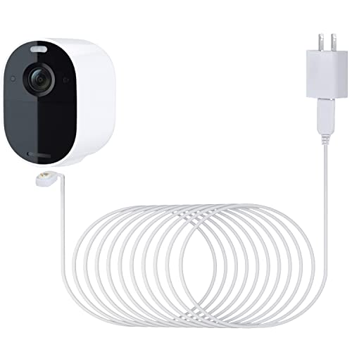 ALERTCAM 30FT Magnetic Charging Cable with Power Adapter for Arlo