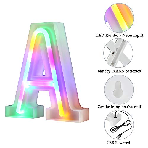 IFDGCTK Light Up Letters, Led Letters Lights 26 Alphabet, Decorative