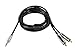 Monoprice Audio Cable - 10 Feet - Black | 3.5mm Stereo Male to RCA Stereo Male Gold Plated Cable for Mobile