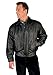 REED Men’s Luxury Leather Bomber Jacket – Genuine Leather American Style with Broad Shoulder Fit
