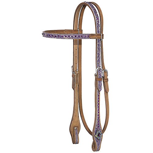 Tough-1 Sweet Pea Browband Headstall w/Fringe