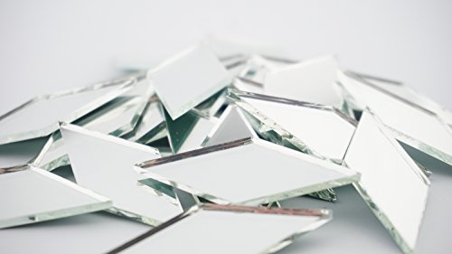 2 Inch Diamond Shape Mirror Mosaic Tile. 25 pcs - Thumbnail 4