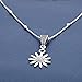Edary Boho Layered Necklace Sunflower Pendant Chain Silver Choker Necklaces Jewelry for Women and Girls.