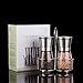 T·G·Y TGY Salt and Pepper Grinder Set with Stand Adjustable Coarseness Salt & Pepper Shakers Glass Mill Brushed