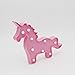 Pooqla Pink Unicorn Shaped Animal Light Table Lamp 3D Marquee Unicorn Sign Marquee Nightlight Home Decoration Battery Operated