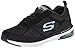 Skechers Sport Women's Skech Air Infinity Fashion Sneaker,Black/Black/White,7 M US