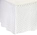 American Baby Company Heavenly Soft Minky Dot Tailored Crib Skirt, White, for Boys and Girls