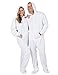 Footed Pajamas - Arctic White Adult Hoodie Fleece