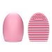 KINGLAKE 2 Pcs Makeup Brush Cleaner Cosmetic Makeup Brush Egg Silicone Cleaning Glove Little Scrubber Tool Mini Washboard for Make-Up Brushes