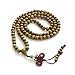 Ovalbuy Green Sandalwood Beads Tibetan Buddhist Prayer Meditation Mala Necklace