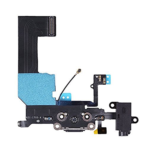 OmniRepairs Charging USB Dock Port Flex Cable Replacement with Microphone, Headphone Audio Jack Assembly Compatible for iPhone 5c Model (A1456 and A1532) with Repair Toolkit - Thumbnail 2