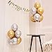 AULE Silver Metallic Chrome Latex Balloons 12 Inch 50 Pcs Happy Birthday Baby Showers Bridal Shower Weddings Bachelorette Party Decorations