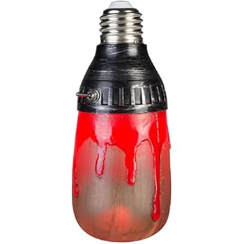 Amazon.com: GEMMY LIGHTSHOW HALLOWEEN Bloody Red Short Circuit Bulb