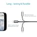 ESR USB C Cable, Type C to USB 3.0 Cable (6.6 ft), Braided Nylon Fast Charger Cable for Samsung S10/S10+/S10e/Note 9/8, Apple iPad Pro 2018, MacBook & Other USB Type-C Devices, Grey