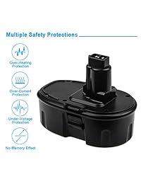 Batería de 18 V 3,6 Ah DC9096 para batería Dewalt de 18 V de alta capacidad XRP DC9098 DC9099 DW9095 DW9096 DW9098 DW9099 DE9039 Herramientas eléctricas inalámbricas